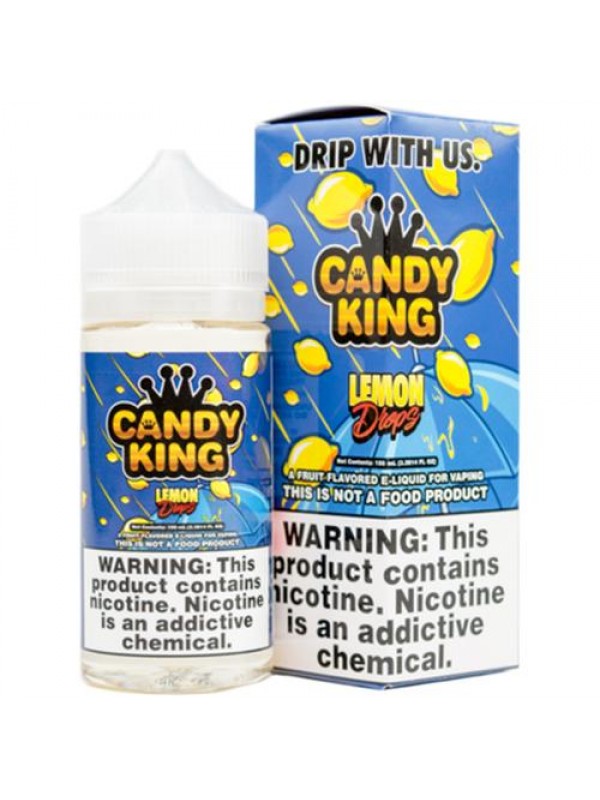 Candy King Lemon Drops Synthetic Nicotine 100ml Va...
