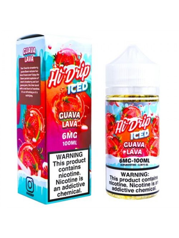 Hi-Drip Iced 100ml Guava Lava Vape Juice